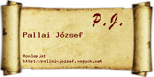 Pallai József névjegykártya