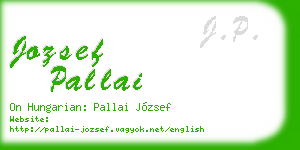 jozsef pallai business card